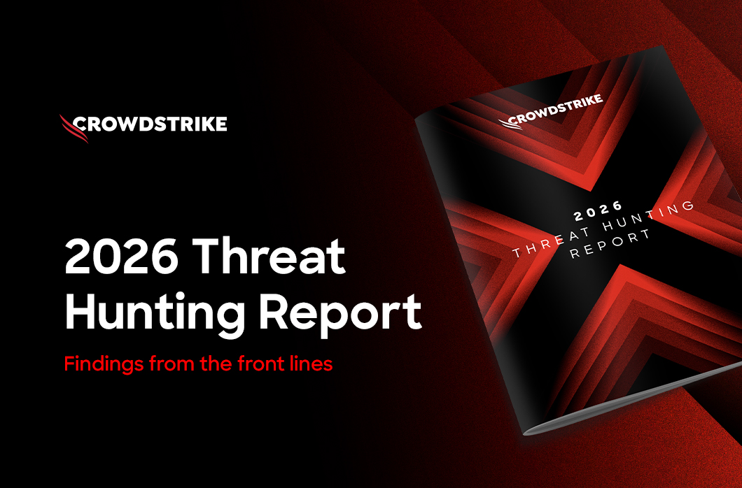 Visuel officiel du rapport Threat Hunting 2026 de CrowdStrike consacré à l’accélération des attaques et à la surface d’attaque de l’IA.
