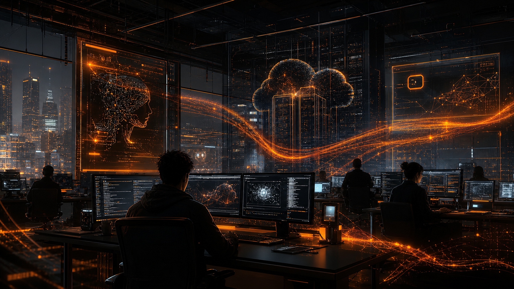 Illustration sombre des principaux sujets tech du 3 août 2026