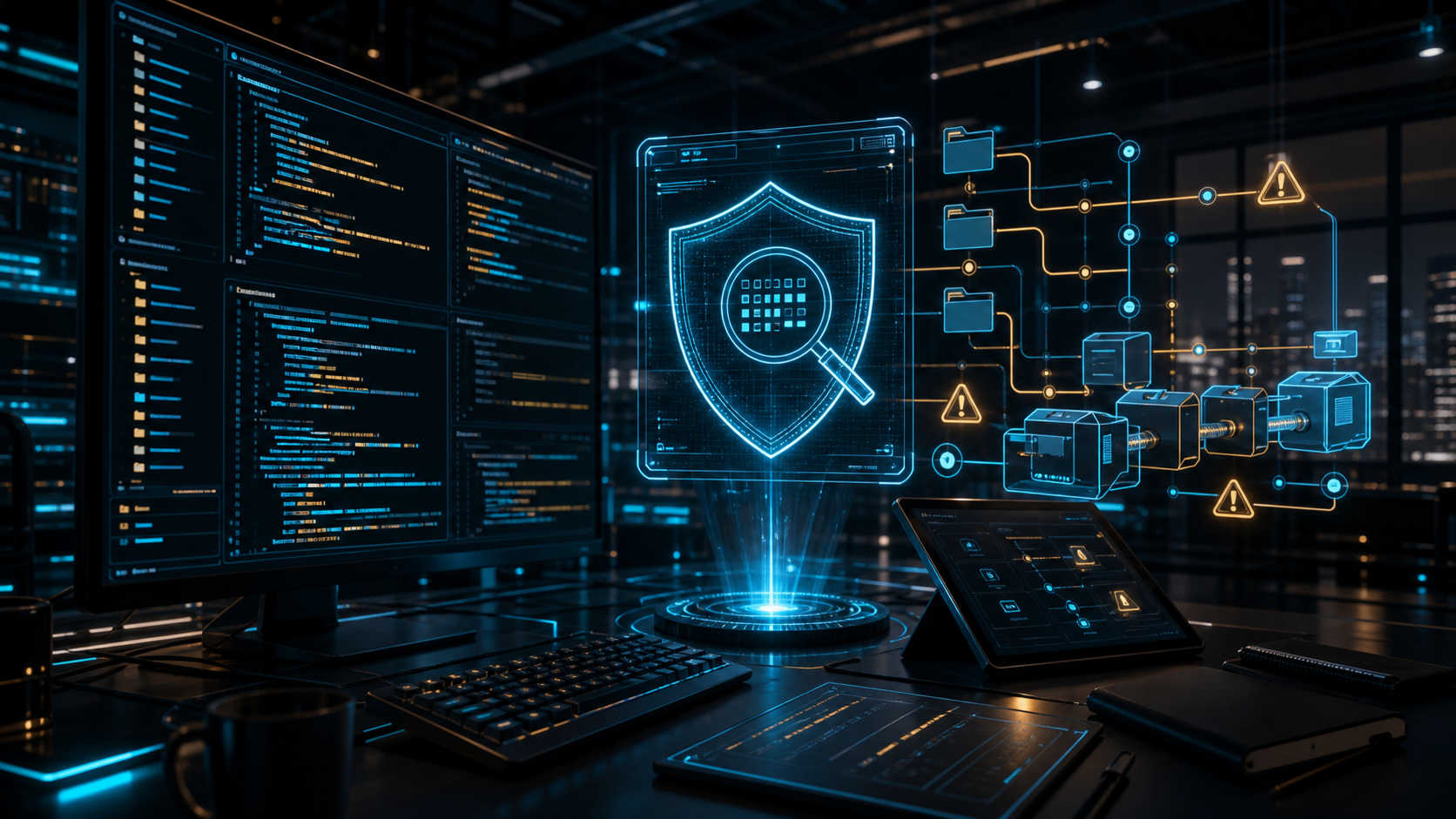 Bouclier numérique protégeant un terminal et une chaîne de livraison logicielle
