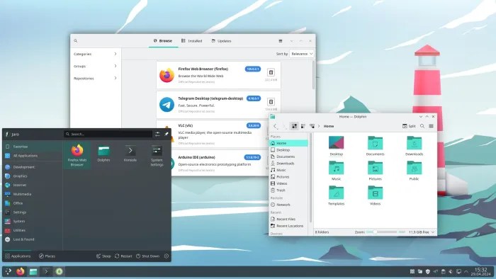 Aperçu des environnements de bureau de Manjaro