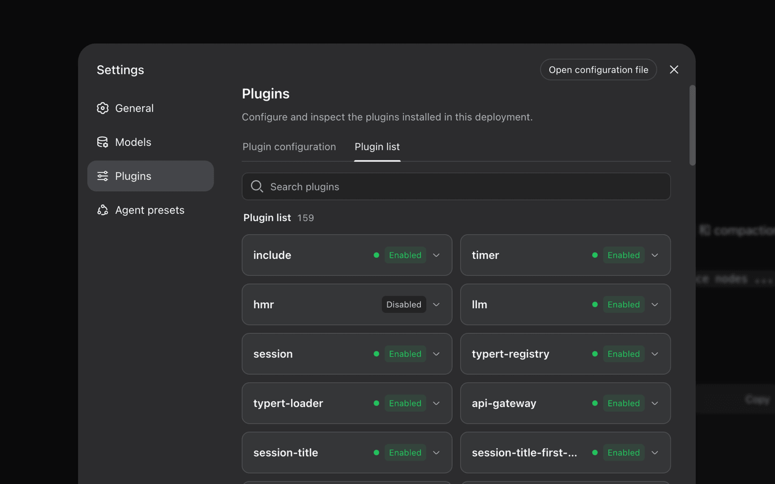 Schéma officiel du principe « tout est plugin » de DeepSeek Harness : chaque capacité de l'agent est une brique remplaçable.