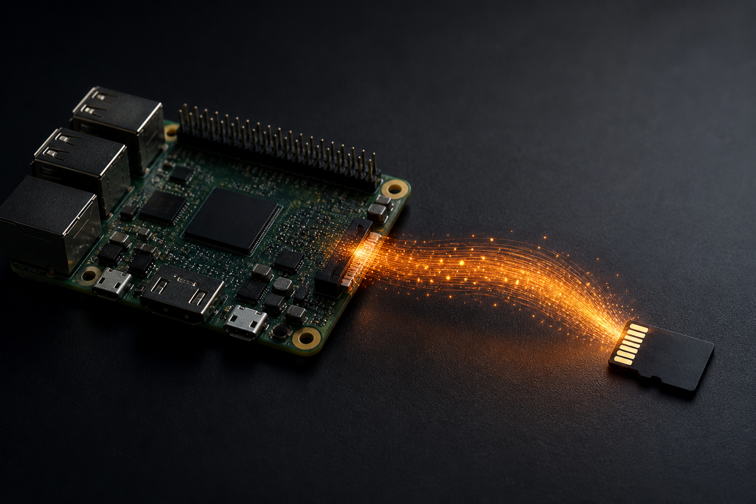 Schéma éditorial illustrant : Raspberry Pi Imager 2.0.11, une écriture de carte SD plus sûre