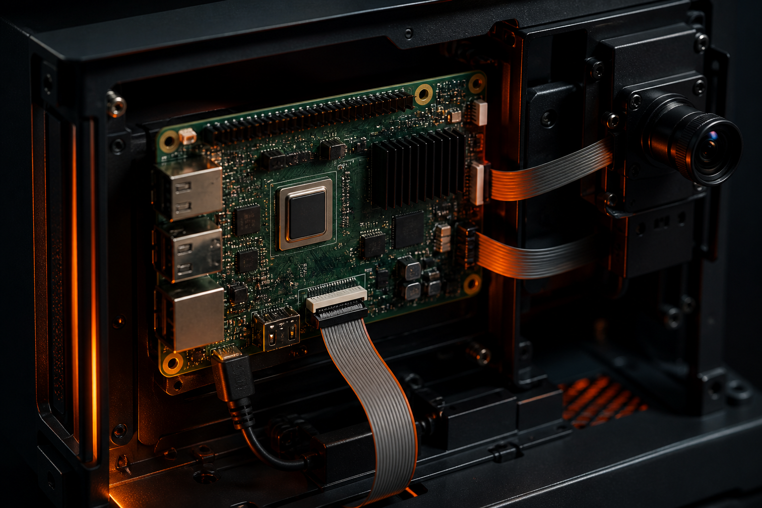 Schéma éditorial illustrant : L’Advantech AOM-2721, une carte ARM certifiée Ubuntu pour l’IA embarquée