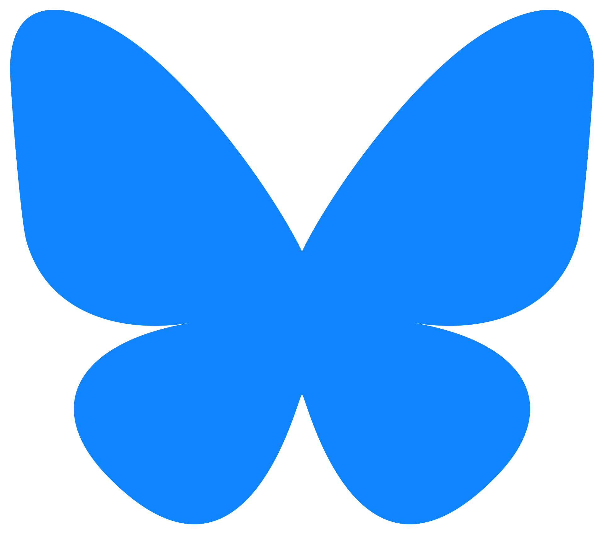 Le logo de Bluesky, le réseau social décentralisé qui teste des vidéos longues et ouvre son protocole.