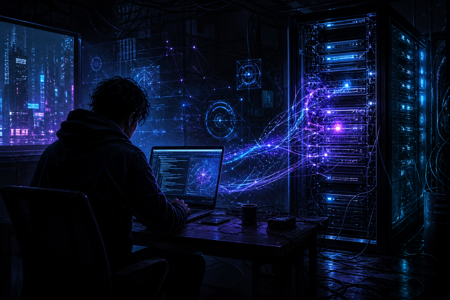 Illustration du runner self-hosted Claude Code