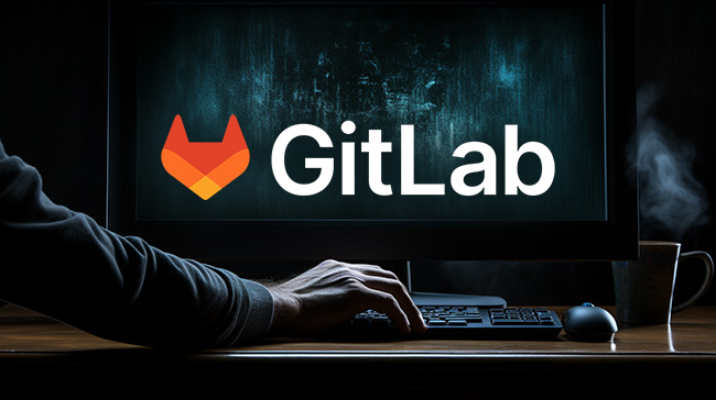 Capture d'écran de l'interface GitLab illustrant la faille d'injection de code