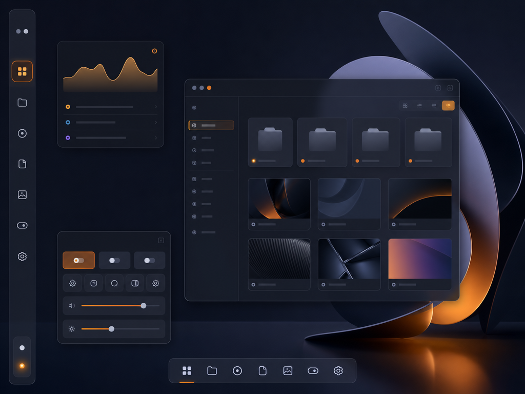 Visuel de couverture du bureau COSMIC 1.7 de System76