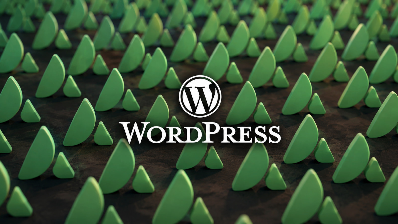 Logo WordPress sur fond de sécurité