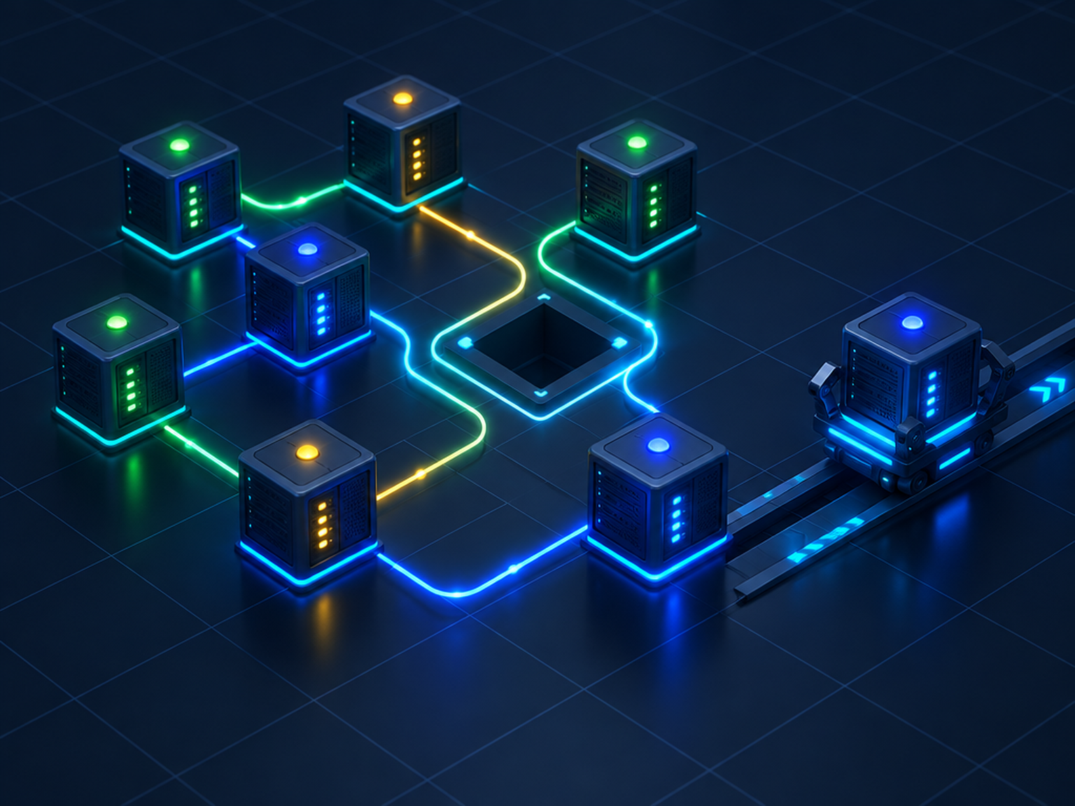 Illustration : nœuds de cluster Kubernetes dont un est détaché du groupe